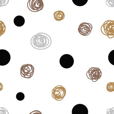 Kusursuz desen, benekli kumaş, duvar kağıdı, vektör. Neşeli polka nokta vektörsüz desen. Tekstil endüstrisinde, kağıt, arkaplanda, koleksiyon defterinde kullanılabilir.