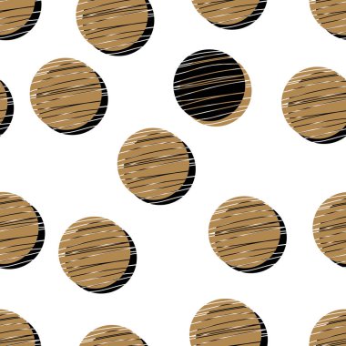 Dekoratif soyut polka noktaları 60 'ların tarzında