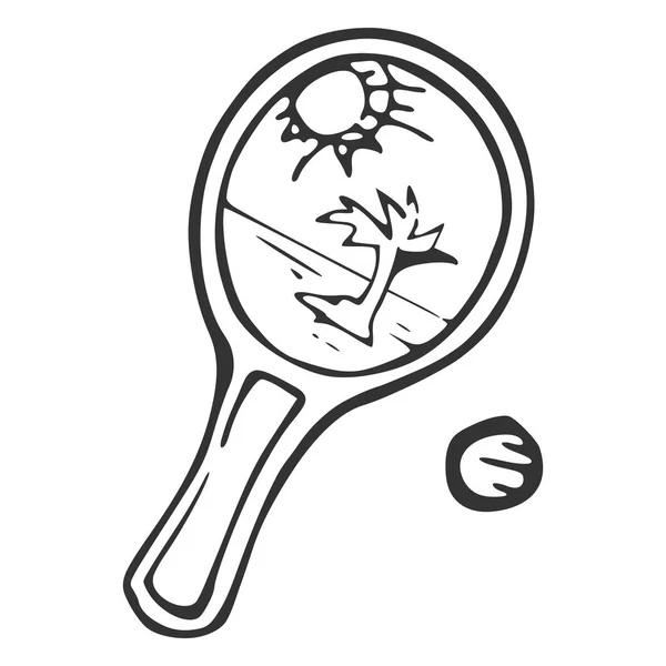 Plaj Tenisi, raket ve top için donatım