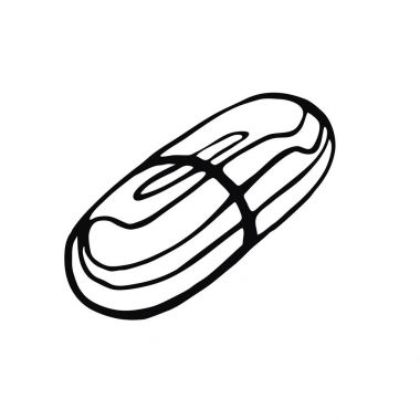 Kapsül çizilmiş. Tıp, tıp ve sağlık konuda Vektör Lineer görüntü.