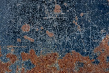 Grunge paslı koyu metal arkaplan dokusu veya arkaplan