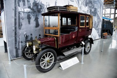 MUNICH, GERMANY - January 20 2020: German Technical Museum is world's largest museum for science and technology with many different technical fields, one of which are collection of classic car.