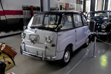 MUNICH, GERMANY - January 20 2020: German Technical Museum is world's largest museum for science and technology with many different technical fields, one of which are collection of classic car.