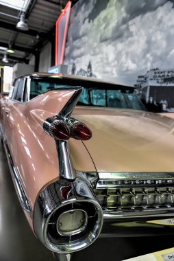 MUNICH, GERMANY - January 20 2020: German Technical Museum is world's largest museum for science and technology with many different technical fields, one of which are collection of classic car.