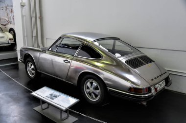 MUNICH, GERMANY - January 20 2020: German Technical Museum is world's largest museum for science and technology with many different technical fields, one of which are collection of classic car.