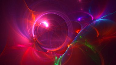 Soyut çember ışık arkaplanı oluşturuluyor