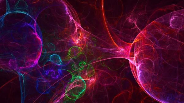 Rendering Abstract Colorful Fractal Light Background — Stock Photo, Image