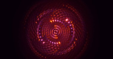Soyut çember ışık arkaplanı oluşturuluyor
