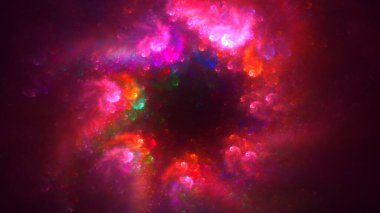 Soyut çember ışık arkaplanı oluşturuluyor