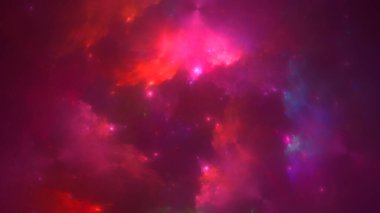 Soyut fraktal ışık arkaplanı 3 boyutlu oluşturuluyor