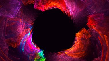 Soyut çember ışık arkaplanı oluşturuluyor