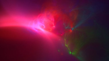 Soyut fraktal ışık arkaplanı 3 boyutlu oluşturuluyor