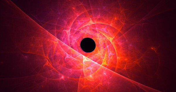 3D rendering abstract circle light background