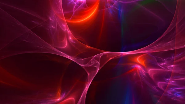 Renderização Abstrato Fundo Luz Fractal Vermelho — Fotografia de Stock