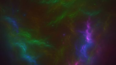 Soyut fraktal ışık arkaplanı 3 boyutlu oluşturuluyor