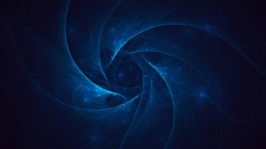 Soyut fraktal ışık arkaplanı 3 boyutlu oluşturuluyor