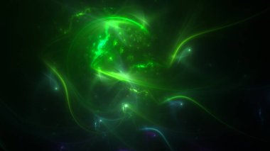 3B soyut renkli fraktal ışık arkaplanı oluşturma