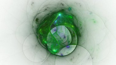 Soyut beyaz fraktal ışık arkaplanı oluşturuluyor