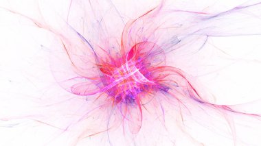 Soyut beyaz fraktal ışık arkaplanı oluşturuluyor