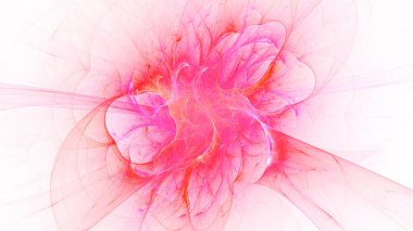 Soyut beyaz fraktal ışık arkaplanı oluşturuluyor