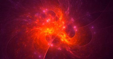 Fraktal 3D görüntüleme soyut ve parlak arkaplan