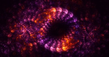 Fraktal 3D görüntüleme soyut ve parlak arkaplan