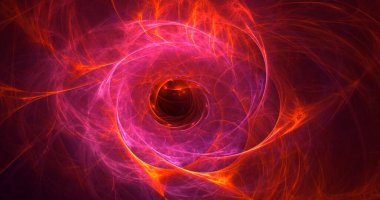 Fraktal 3D görüntüleme soyut ve parlak arkaplan