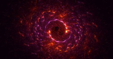 Fraktal 3D görüntüleme soyut ve parlak arkaplan