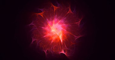 Fraktal 3D görüntüleme soyut ve parlak arkaplan