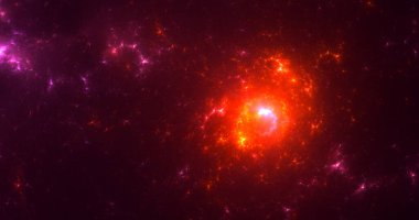 Fraktal 3D görüntüleme soyut ve parlak arkaplan