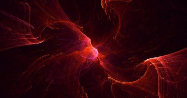 Fraktal 3D görüntüleme soyut ve parlak arkaplan