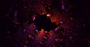 Fraktal 3D görüntüleme soyut ve parlak arkaplan