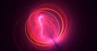 3B soyut renkli fraktal ışık arkaplanı oluşturma