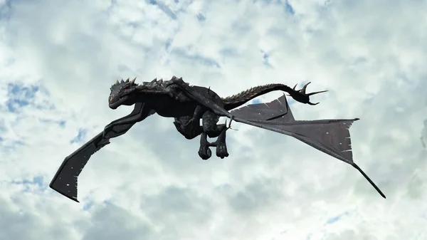 gökyüzü arka plan üzerinde Dragon