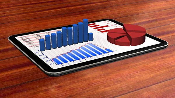 Grafikler ve grafik tablet PC'de - iş Hayatinizda kavramı