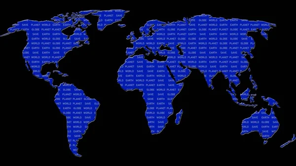 Світова Карта Ілюстрований Фон Шаблон Карти Дизайну Веб Сторінки Рендеринг — стокове фото