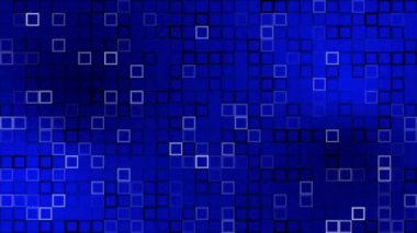 Soyut arkaplan - mavi yüzey üzerinde renk çerçeveleri değişen kare mozaik yapı