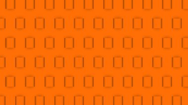 Turuncu renkli modern soyut arkaplan - yumuşak gölgeli örgülü kurdeleler - 3 boyutlu illüstrasyon