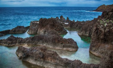 Porto Moniz, Madeira Adası, Portekiz, doğal yüzme havuzları