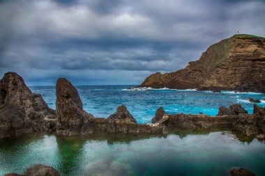 Porto Moniz, Madeira Adası, Portekiz, doğal yüzme havuzları