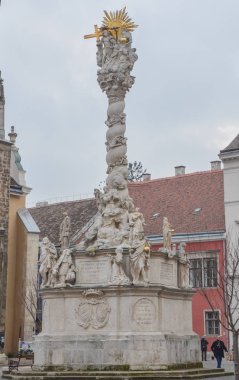 Sopron Ocak 2014 yılında Macaristan'da. Şehrin sokaklarında mimarisinde 