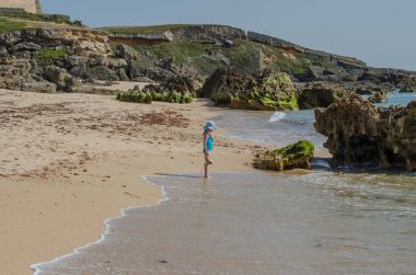 Praia da Ilha do Pessegueiro beach near Porto Covo, Portugal.