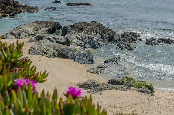 Praia da Ilha do Pessegueiro beach near Porto Covo, Portugal. — Zdjęcie stockowe