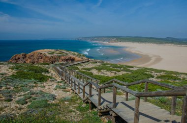 Praia da Bordeira beach near Carrapateira, Portugal.