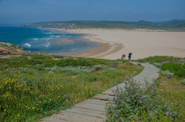 Praia da Bordeira beach near Carrapateira, Portugal.