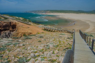 Praia da Bordeira beach near Carrapateira, Portugal.