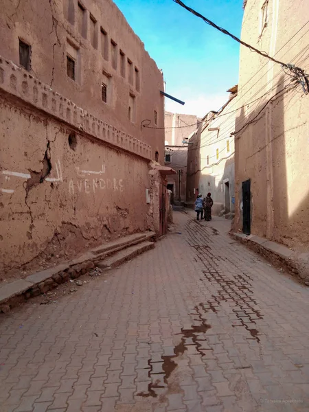 Régi Város Utcái Quarzazate Marocco — Stock Fotó