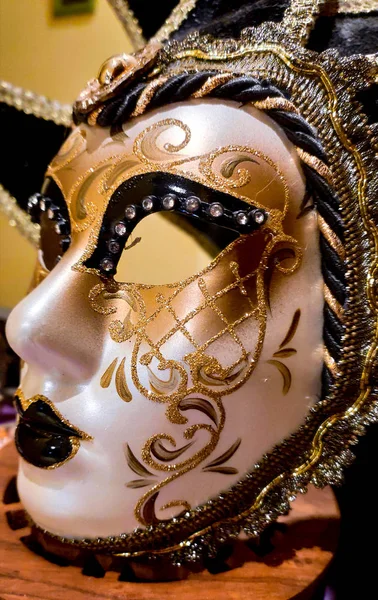 Venetian mask are the symbol of the world carnival. February is the month of the carnival.