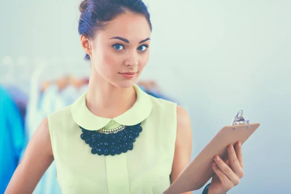 Young fashion designer working at studio — Stock Photo, Image