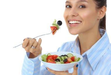 sağlıklı yemek yeme bir güzel kız